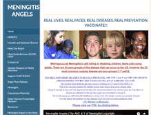 Tablet Screenshot of meningitis-angels.org